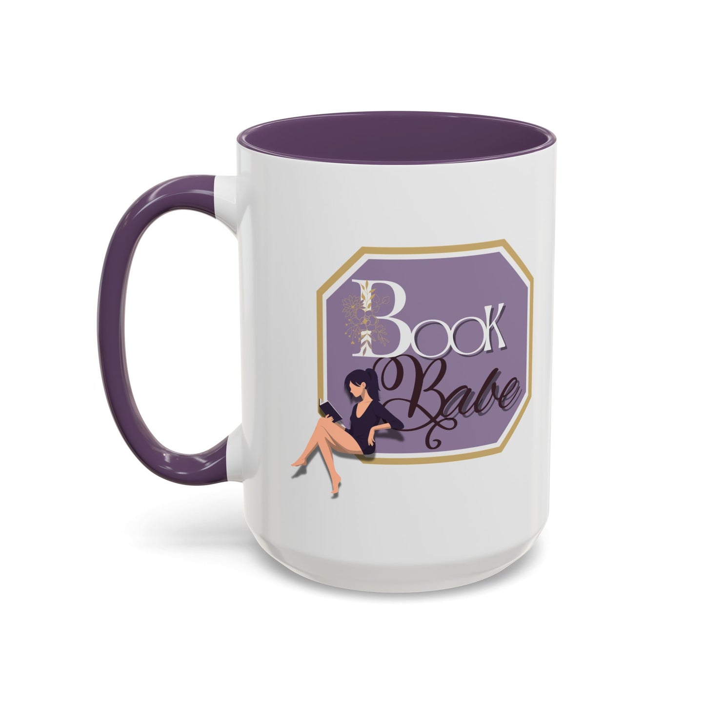 Book Babe Accent Coffee Mug