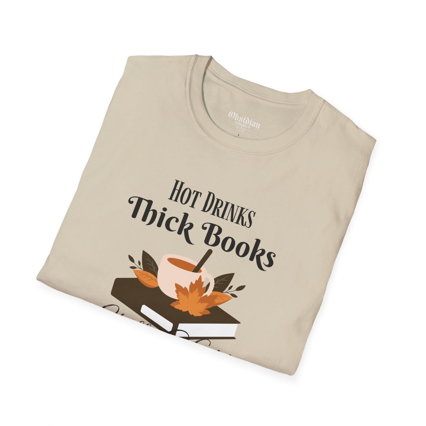 Hot Drinks, Thick Books & Chilly Nights T-Shirt