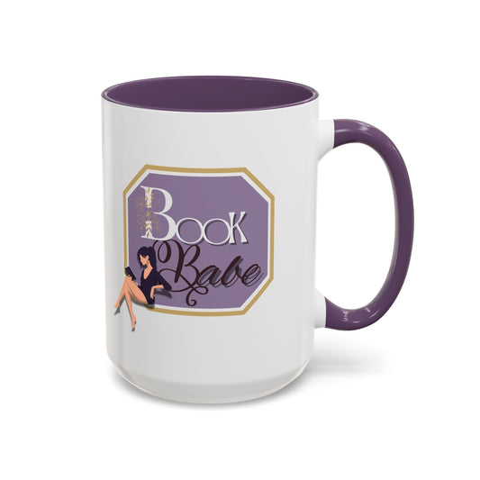 Book Babe Accent Coffee Mug