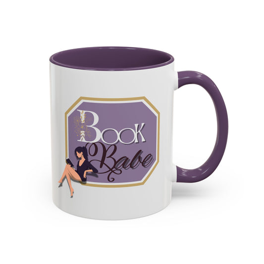 Book Babe Accent Coffee Mug
