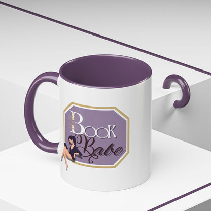 Book Babe Accent Coffee Mug
