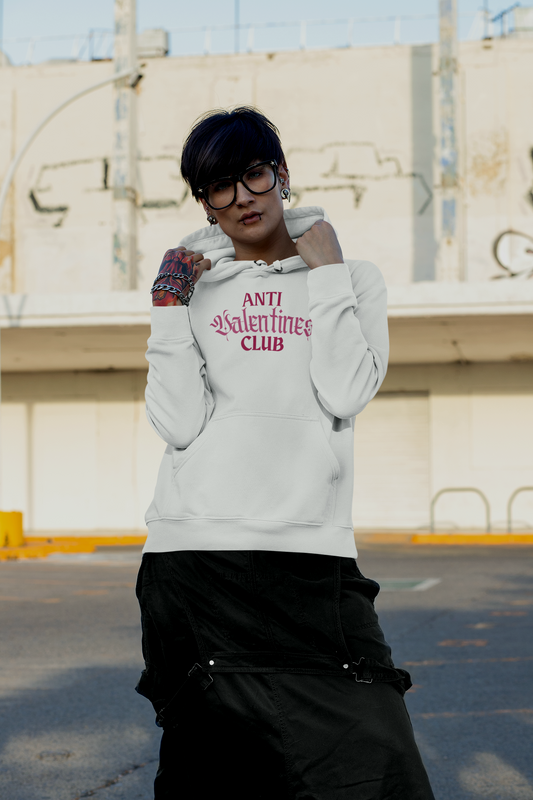 Anti Valentine's Club Hooded Sweatshirt