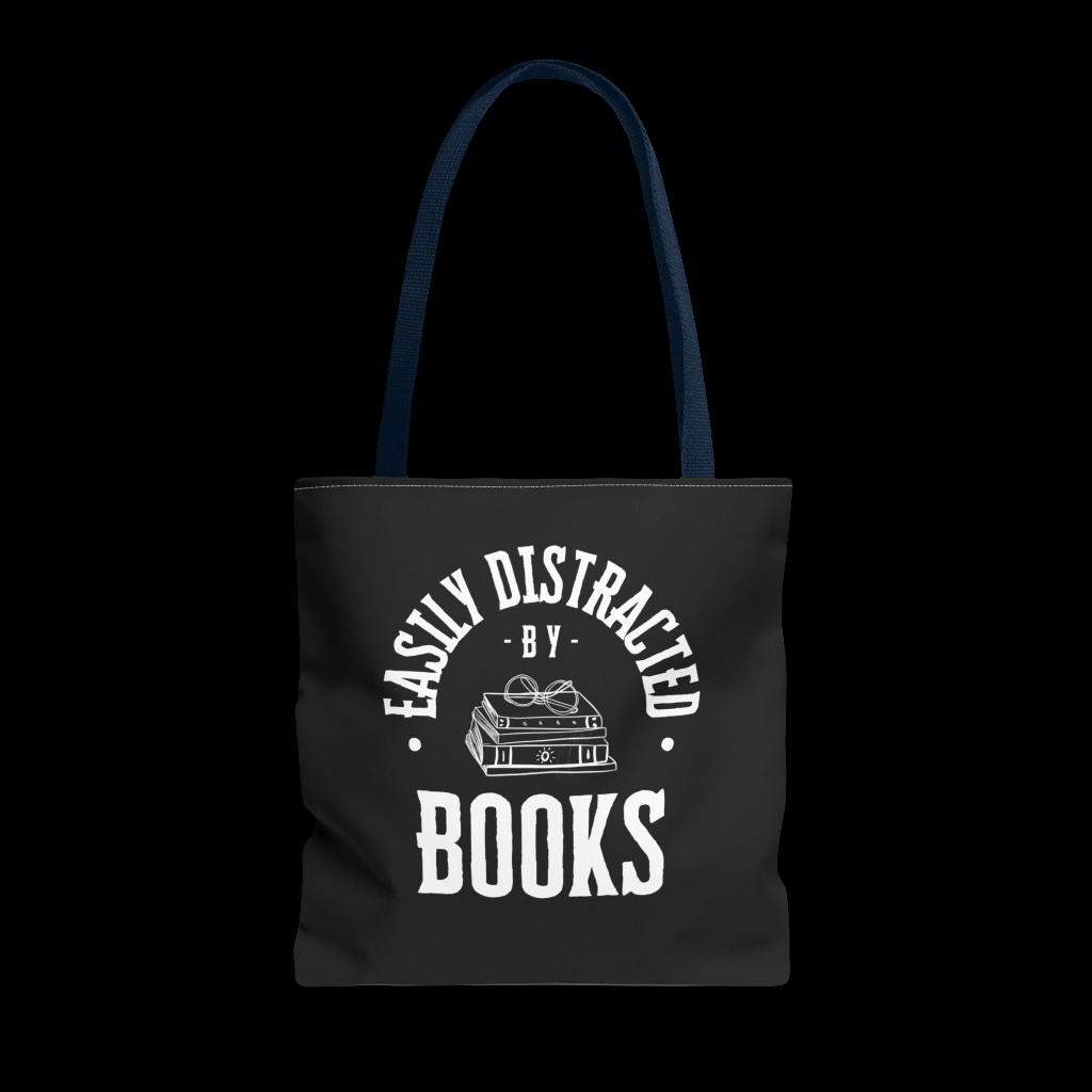 Easily Distracted by Books Tote Bag