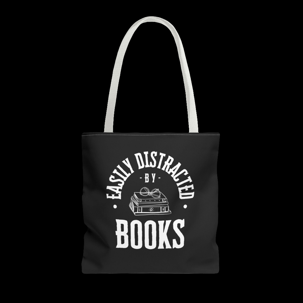 Easily Distracted by Books Tote Bag